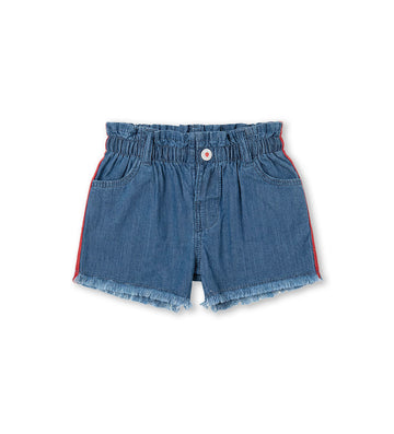 Girl - Denim bermuda shorts 9 - 12 M Denim