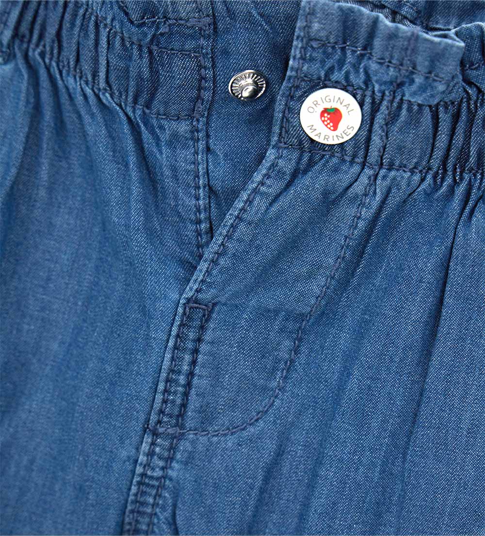Girl - Denim bermuda shorts 9 - 12 M Denim