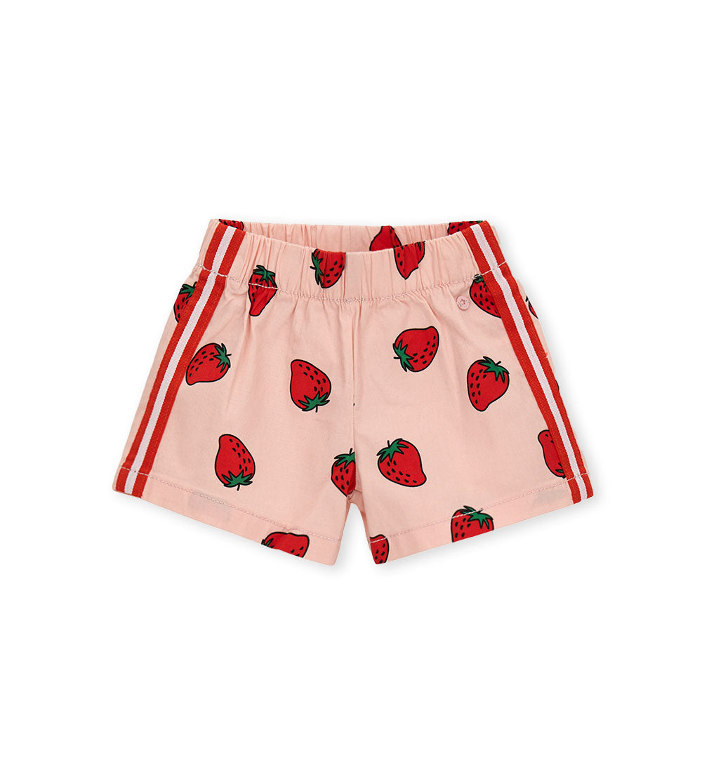 Girl - Bermuda shorts with print 9 - 12 M Pink