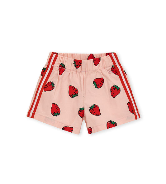 Girl - Bermuda shorts with print 9 - 12 M Pink