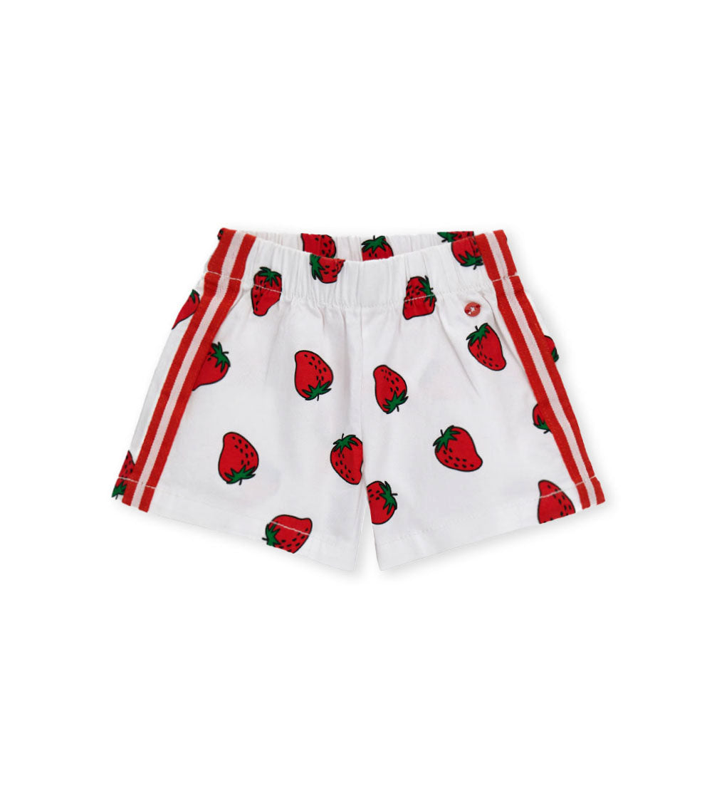 Girl - Bermuda shorts with print 9 - 12 M Pink