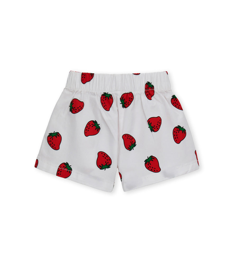 Girl - Bermuda shorts with print 9 - 12 M Pink