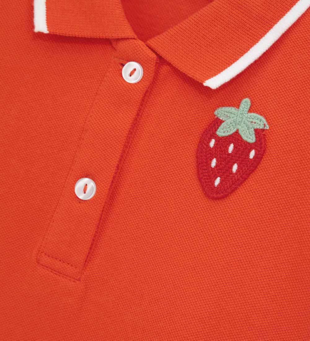 Girl - Polo-style dress 9 - 12 M White