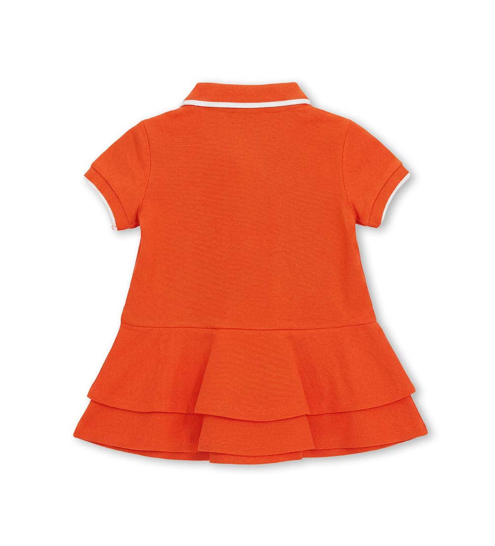 Girl - Polo-style dress 9 - 12 M White