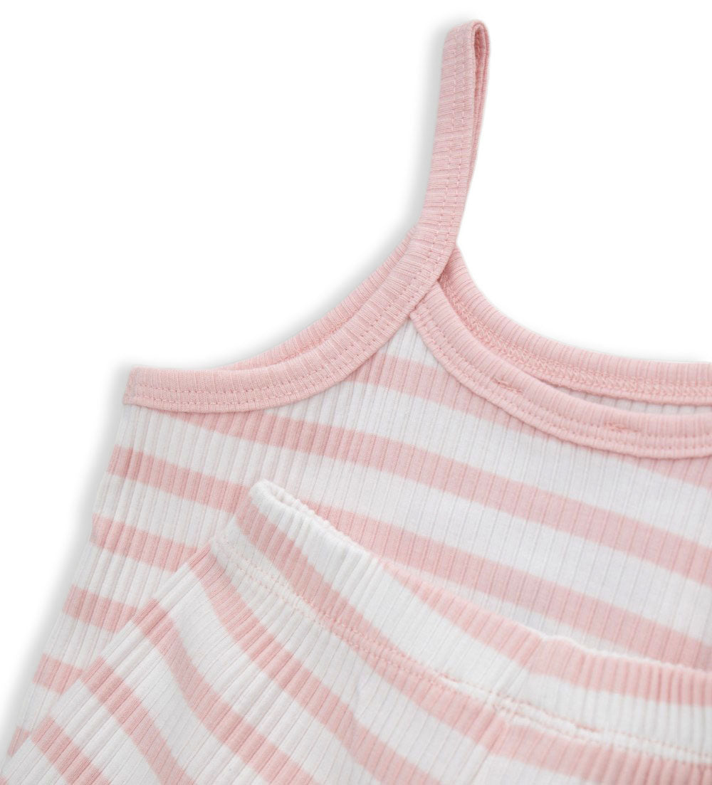 Girl - Tank top and bermuda shorts set 9 - 12 M Red