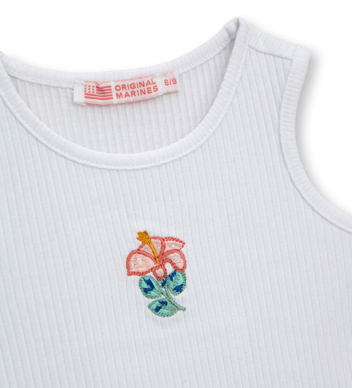 Girl - Tank top with flower