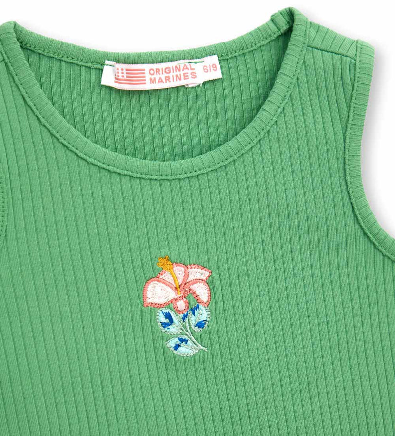 Girl - Tank top with flower