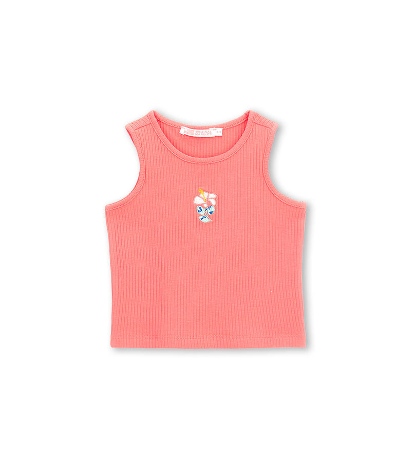 Girl - Tank top with flower