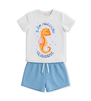 Girl - Short cotton pajamas