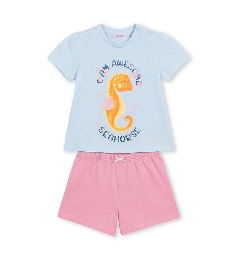 Girl - Short cotton pajamas
