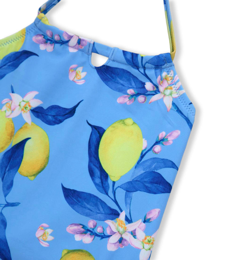 Girl - One-piece swimsuit 9 - 12 M Blue