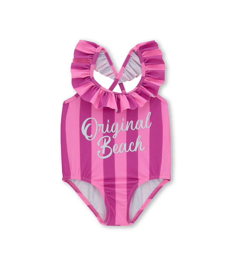 Girl - Striped One-Piece swimsuit
