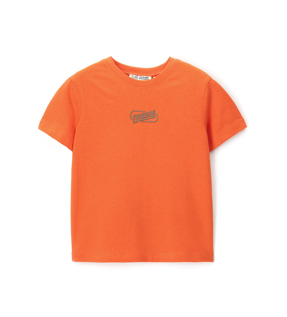Boy - Short-sleeved T-shirt 9 - 10 Y Orange
