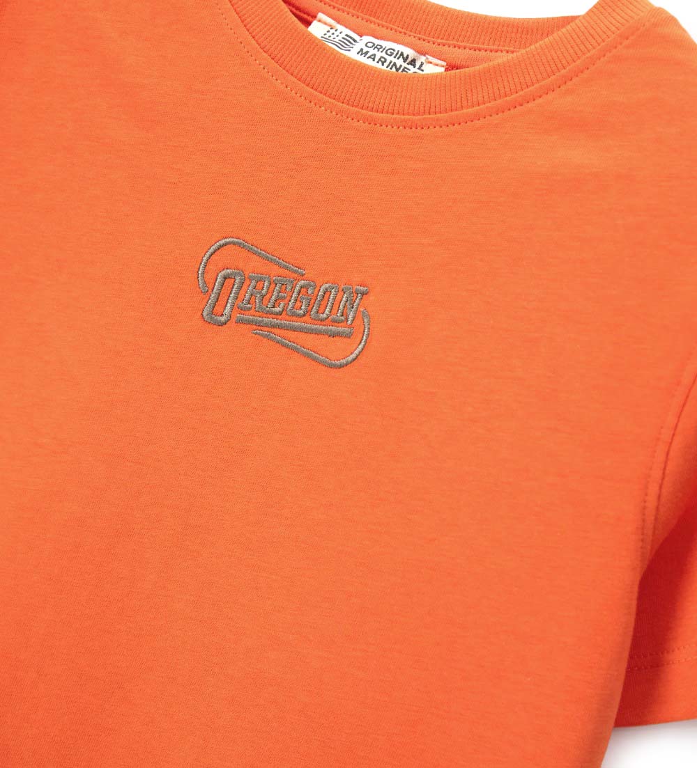 Boy - Short-sleeved T-shirt 9 - 10 Y Orange
