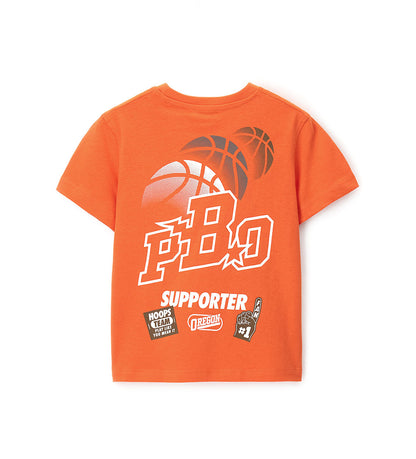 Boy - Short-sleeved T-shirt 9 - 10 Y Orange
