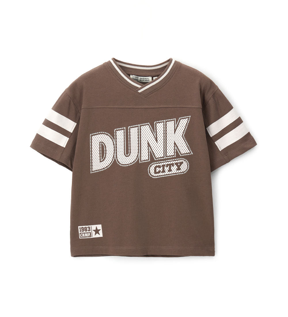 Boy - Printed Jersery T-shirt 9 - 10 Y Brown