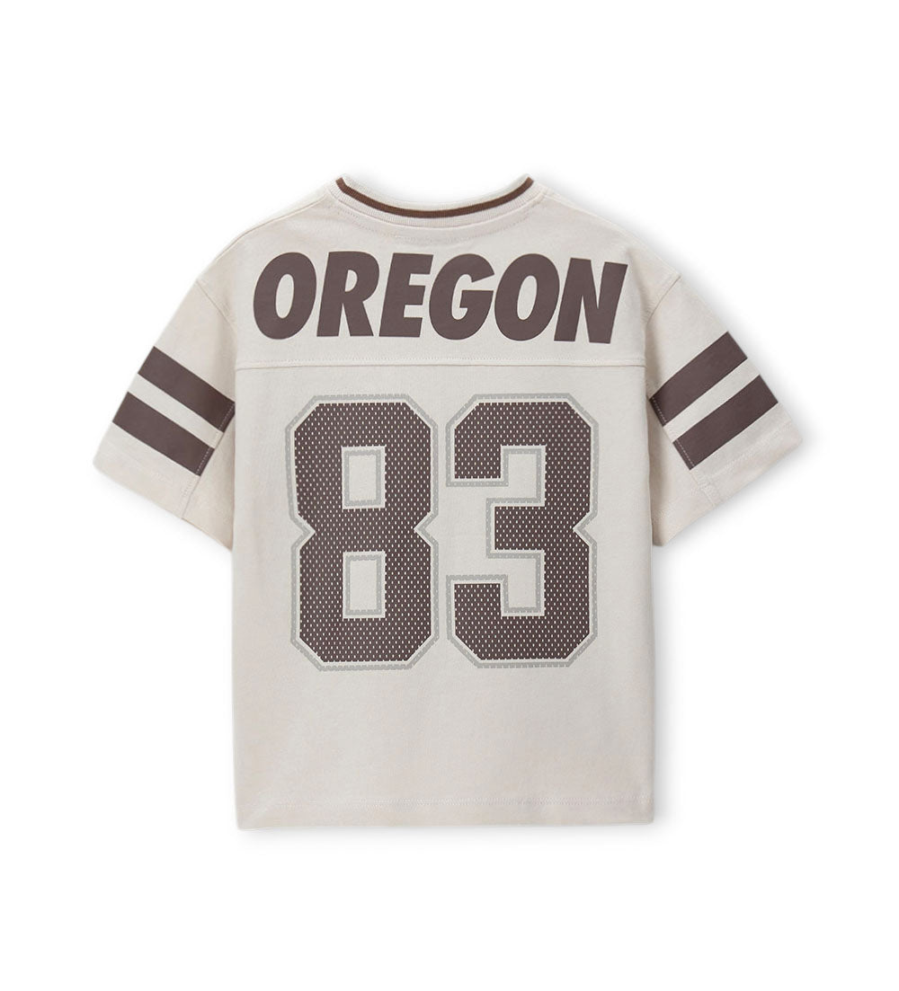 Boy - Printed Jersery T-shirt 9 - 10 Y Brown