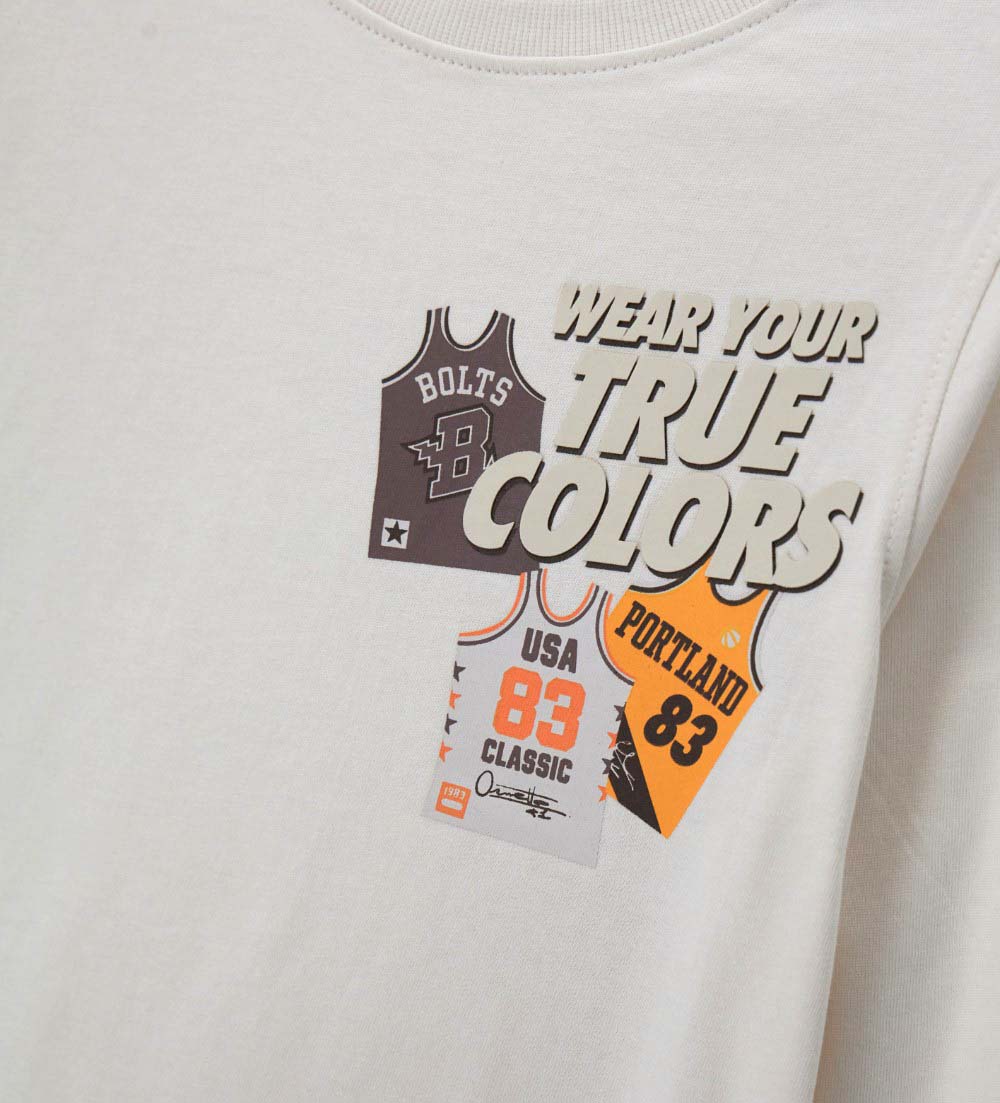 Boy - Pointed neck T-shirt 9 - 10 Y Brown