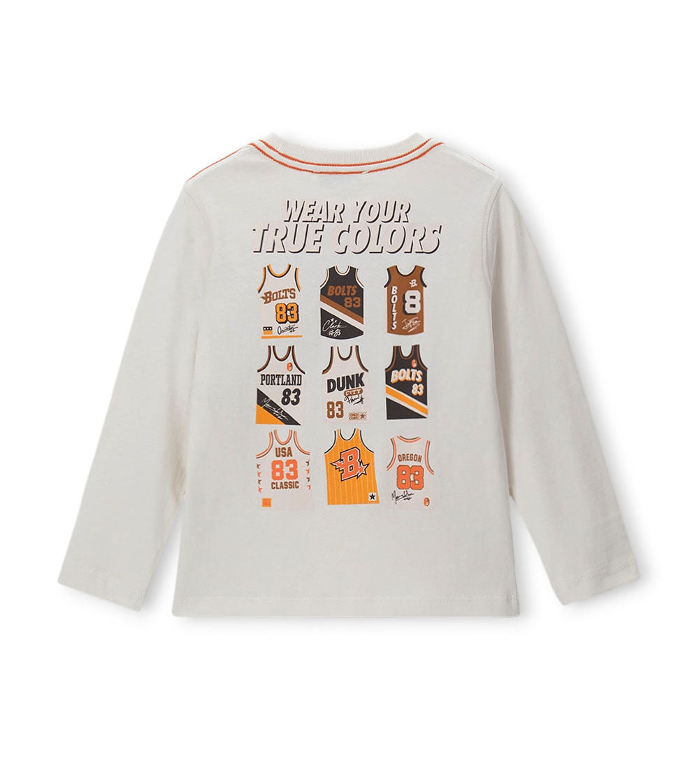 Boy - Pointed neck T-shirt 9 - 10 Y Brown