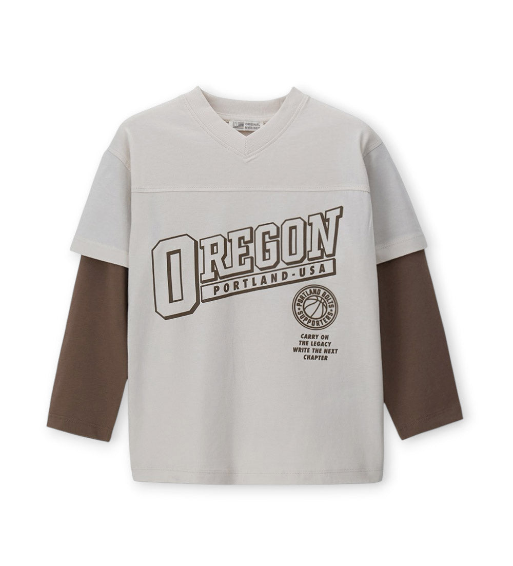 Boy - Printed T-shirt 9 - 10 Y Brown