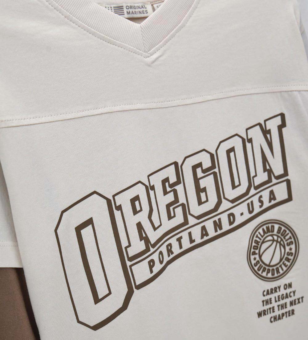 Boy - Printed T-shirt 9 - 10 Y Brown