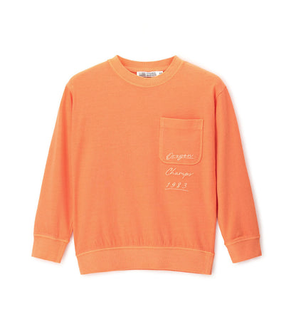 Boy - Long sleeve T-shirt with pocket 9 - 10 Y Orange