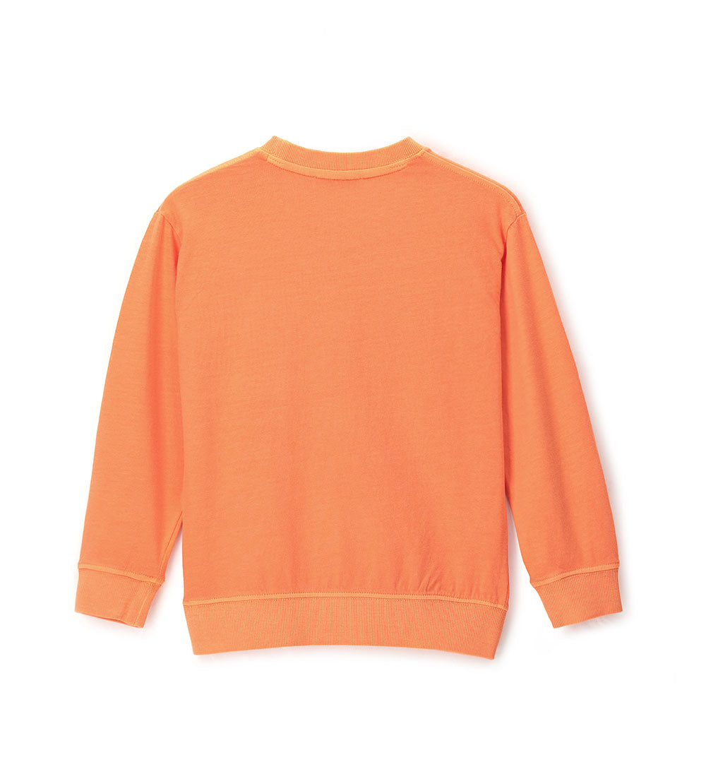 Boy - Long sleeve T-shirt with pocket 9 - 10 Y Orange