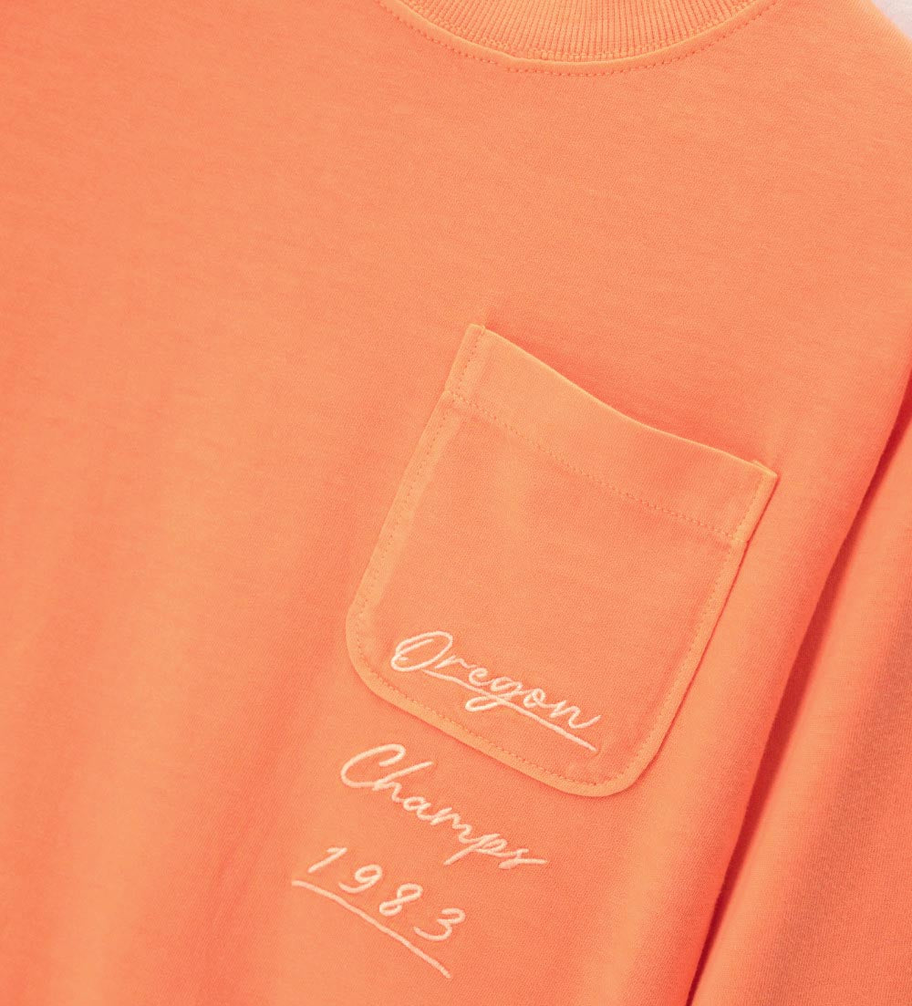 Boy - Long sleeve T-shirt with pocket 9 - 10 Y Orange