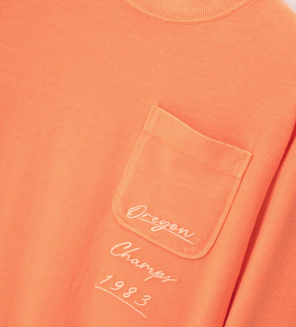 Boy - Long sleeve T-shirt with pocket 9 - 10 Y Orange