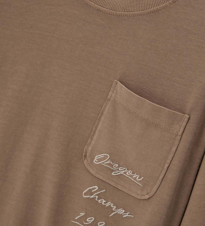 Boy - Long sleeve T-shirt with pocket 9 - 10 Y Orange