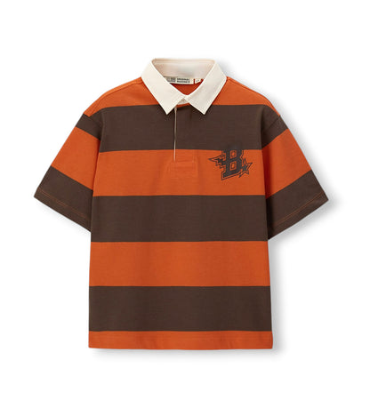 Boy - Printed polo shirt 9 - 10 Y Orange