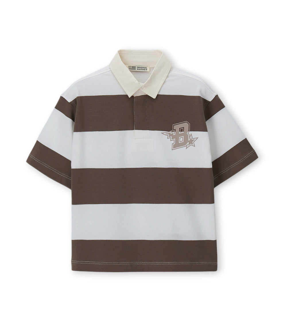 Boy - Printed polo shirt 9 - 10 Y Orange