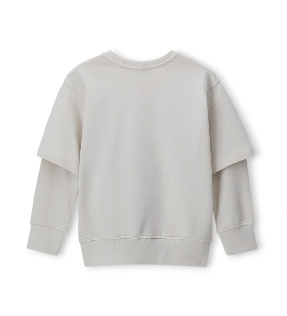 Boy - Double-sleeved sweatshirt 9 - 10 Y White
