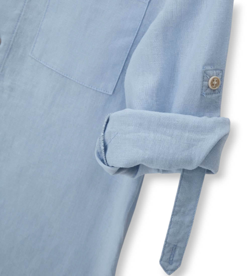 Boy - Linen-cotton shirt 9 - 10 Y White