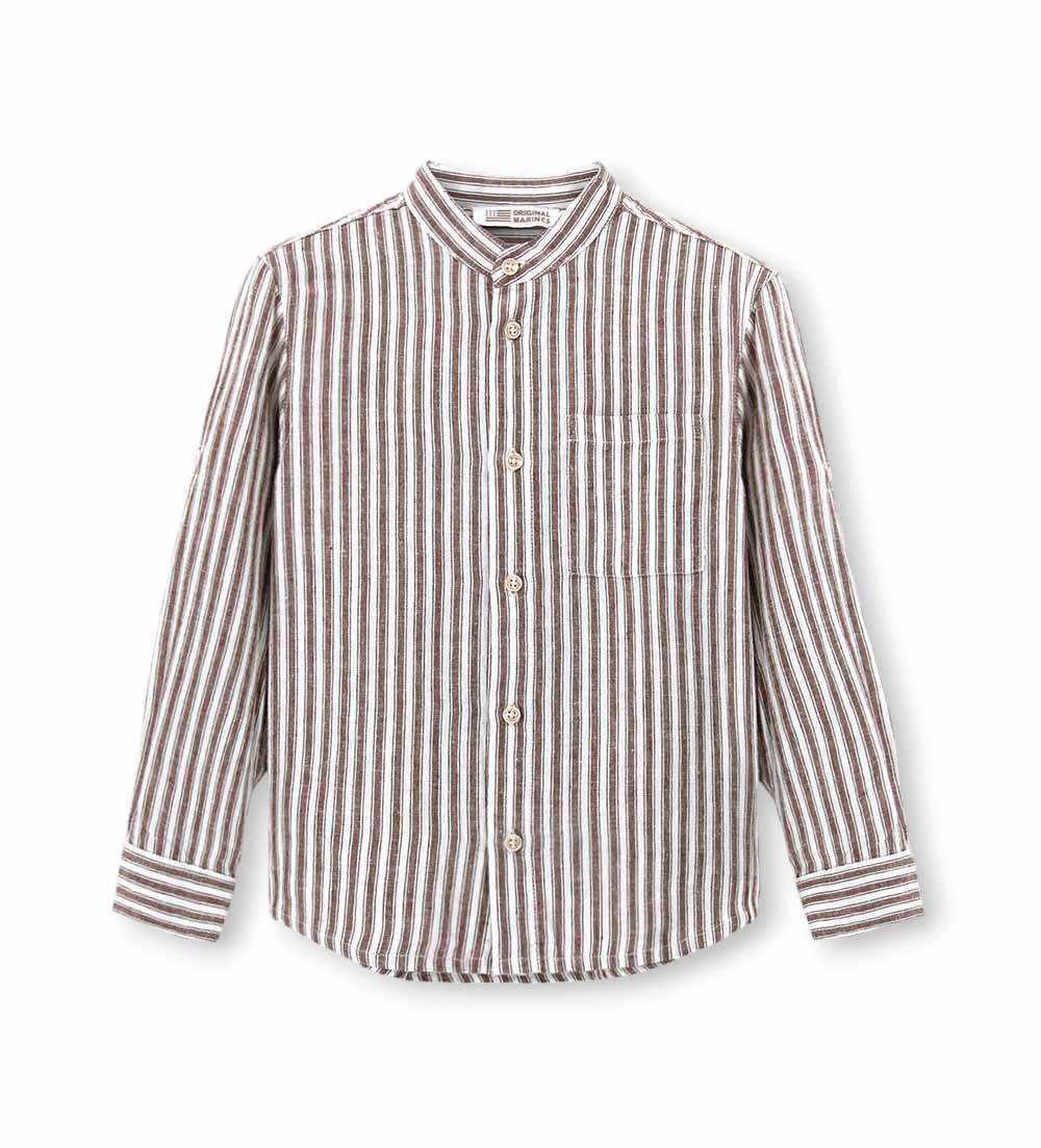 Boy - Linen-cotton shirt 9 - 10 Y Blue