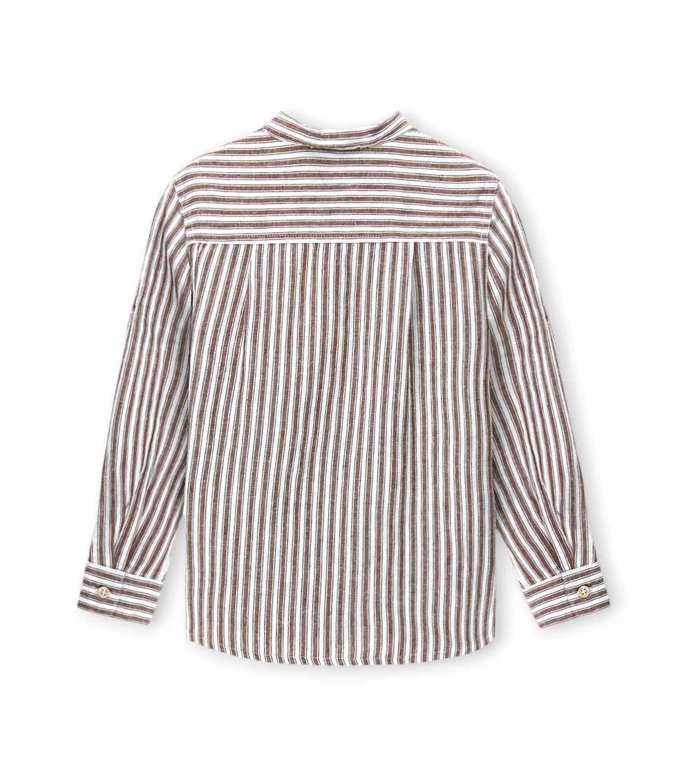 Boy - Linen-cotton shirt 9 - 10 Y Blue