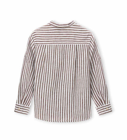 Boy - Linen-cotton shirt 9 - 10 Y Blue