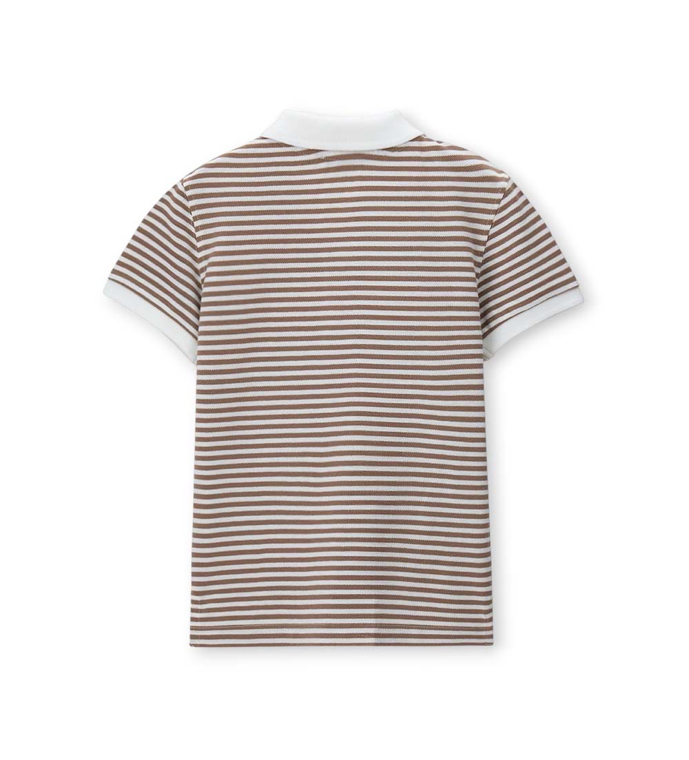 Boy - Piquet polo shirt 9 - 10 Y Brown