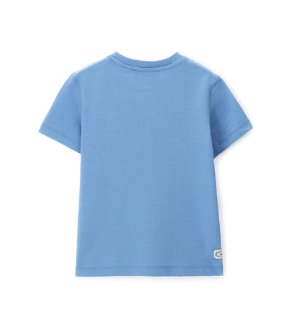 Boy - Mandarin collar T-shirt 9 - 10 Y Blue