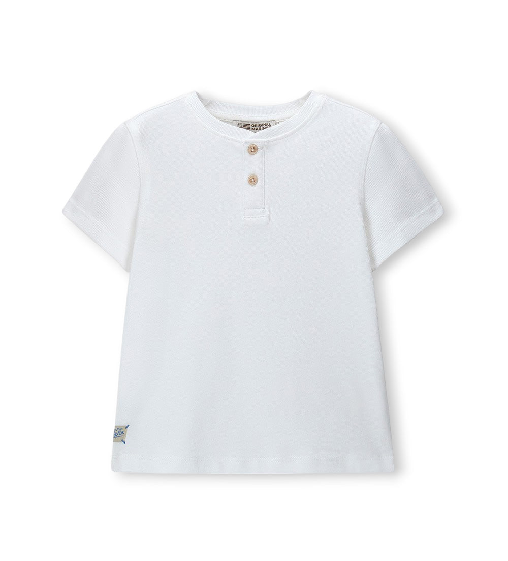Boy - Mandarin collar T-shirt 9 - 10 Y Blue