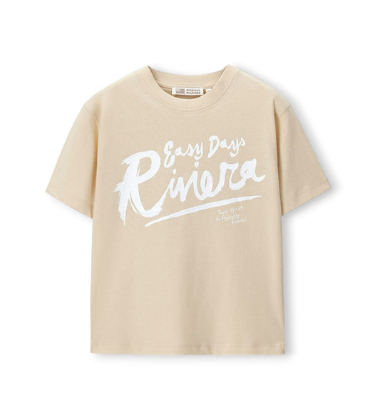 Boy - Oversized T-shirt 9 - 10 Y Beige