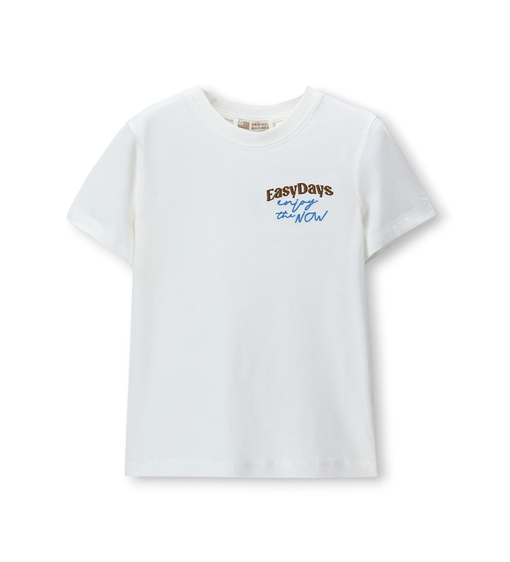 Boy - Embroidered T-shirt 9 - 10 Y Brown