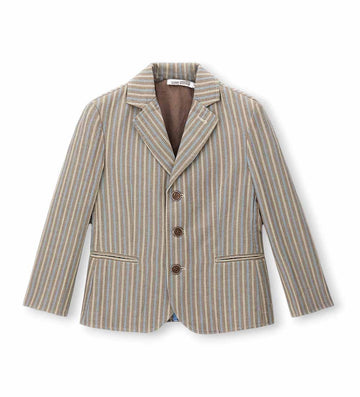 Boy - Linen blend blazer 9 - 10 Y Brown