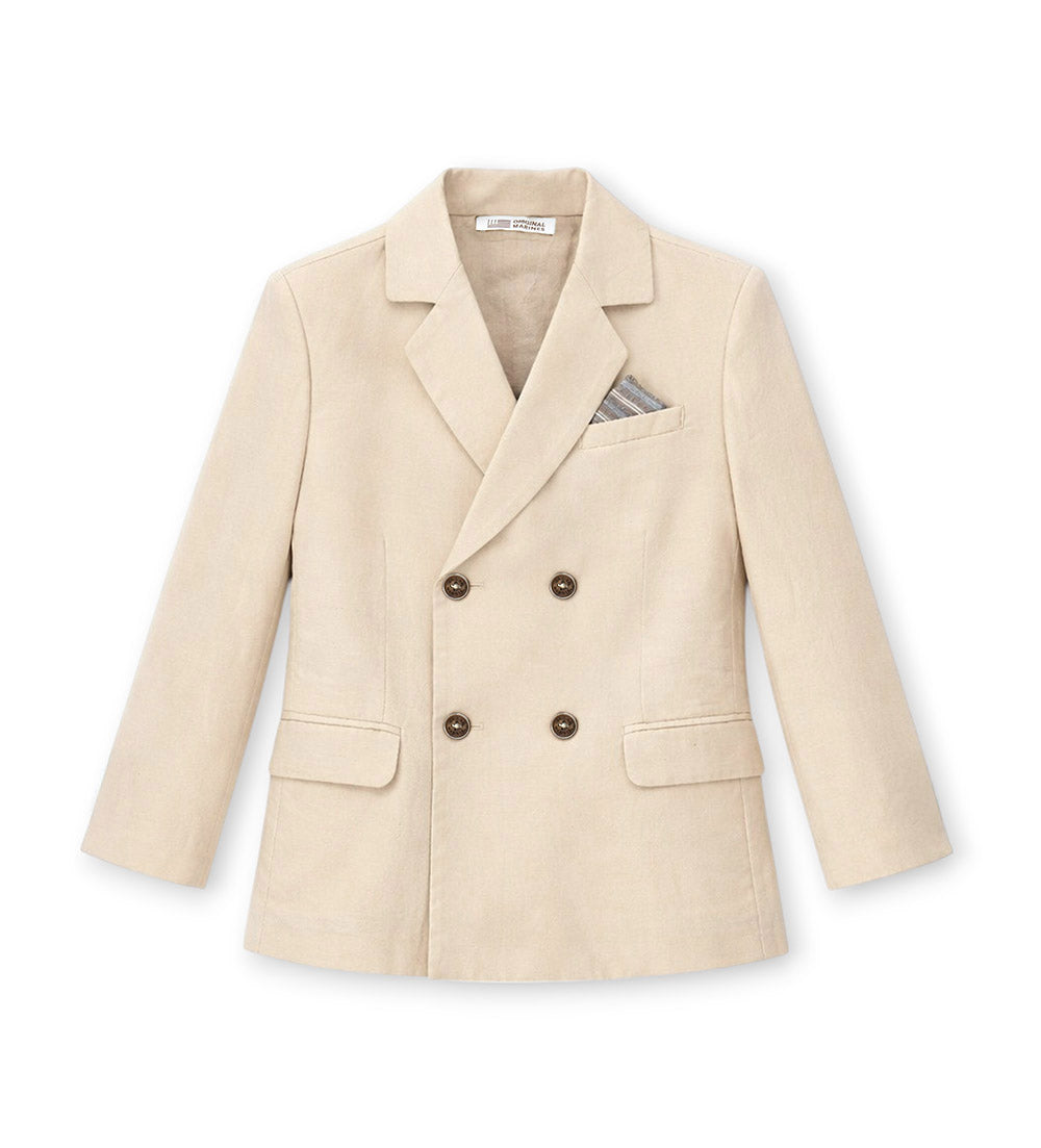 Boy - Double-breasted blazer 9 - 10 Y Beige