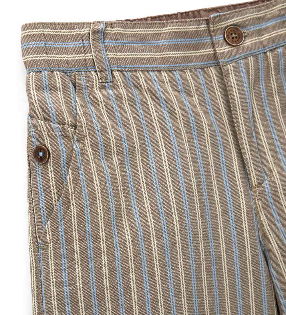 Boy - Linen  bermuda shorts 9 - 10 Y Brown