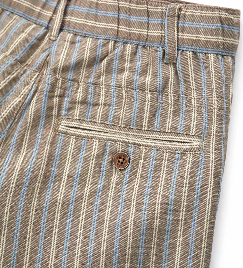 Boy - Linen  bermuda shorts 9 - 10 Y Brown
