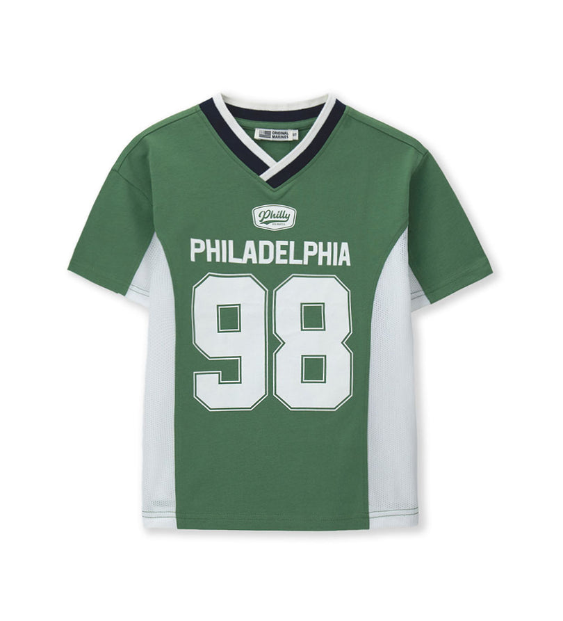 Boy - V-Neck Printed T-shirt