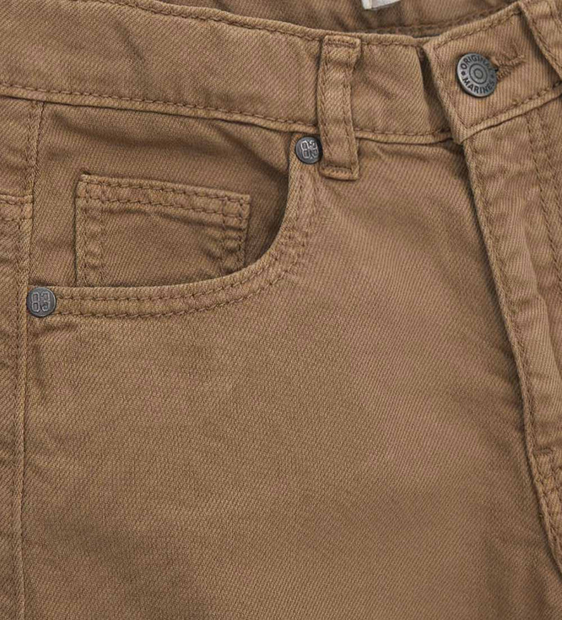 Boy - Embroidered 5-pocket bermuda shorts
