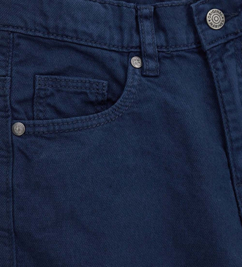 Boy - Embroidered 5-pocket bermuda shorts