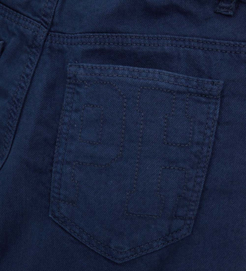 Boy - Embroidered 5-pocket bermuda shorts